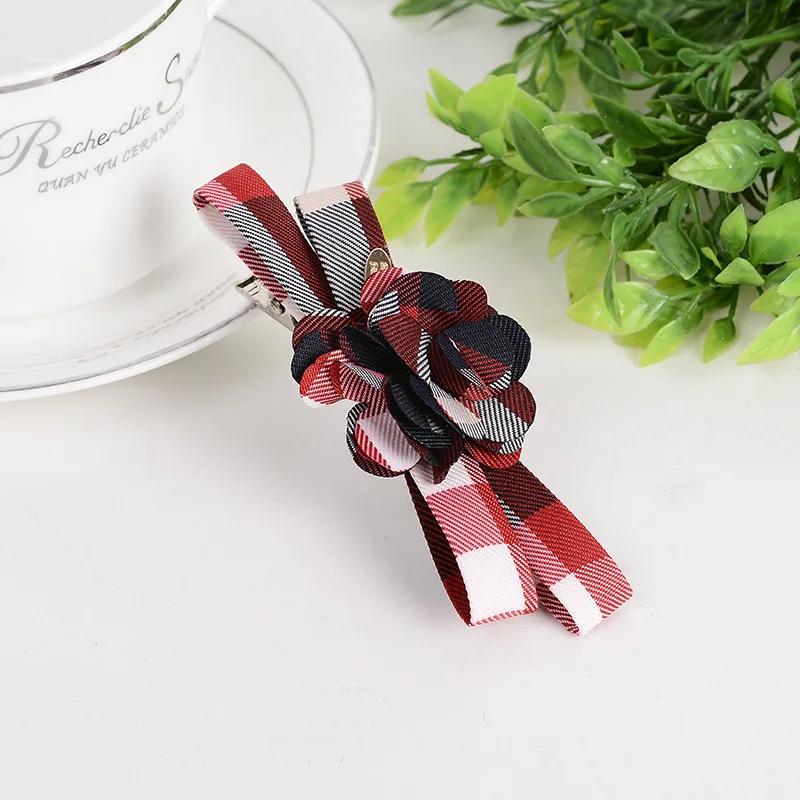 New Plaid Striped Hair Claw Clip Hairgrip for Women Fashion British Style Geometric Grid Hairclip Barrettes Hair Clamp Wholesale