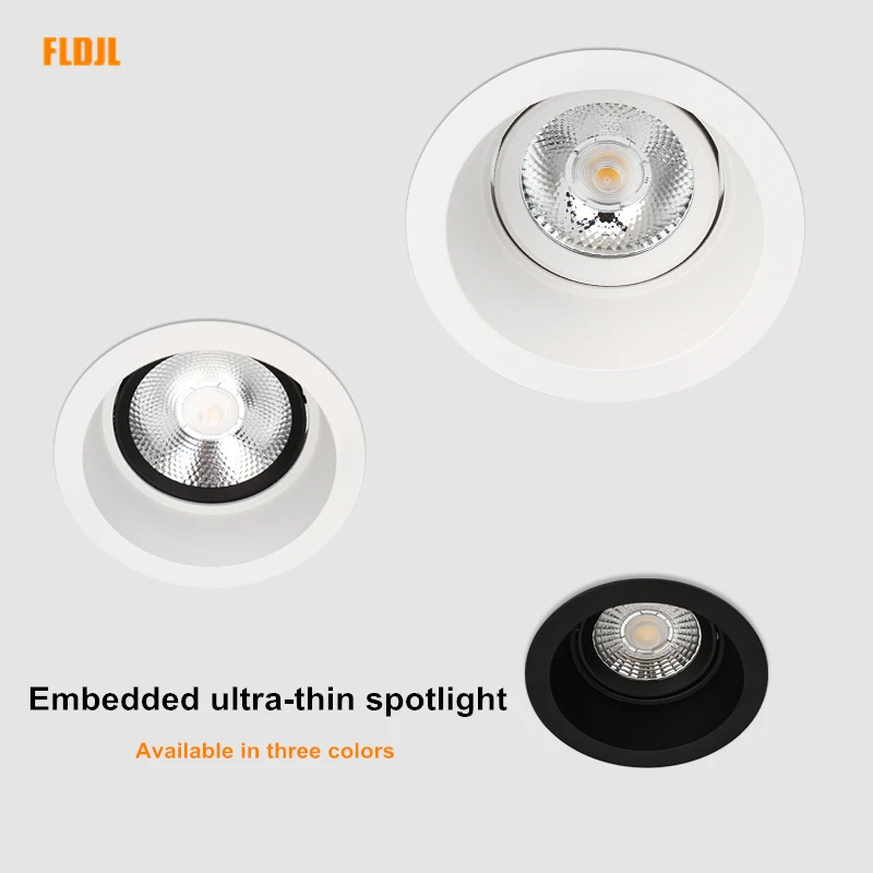 

2020 dimmable COB downlight AC85-260V 5W~18W anti-glare spotlight embedded household led ceiling spotlight clothing store