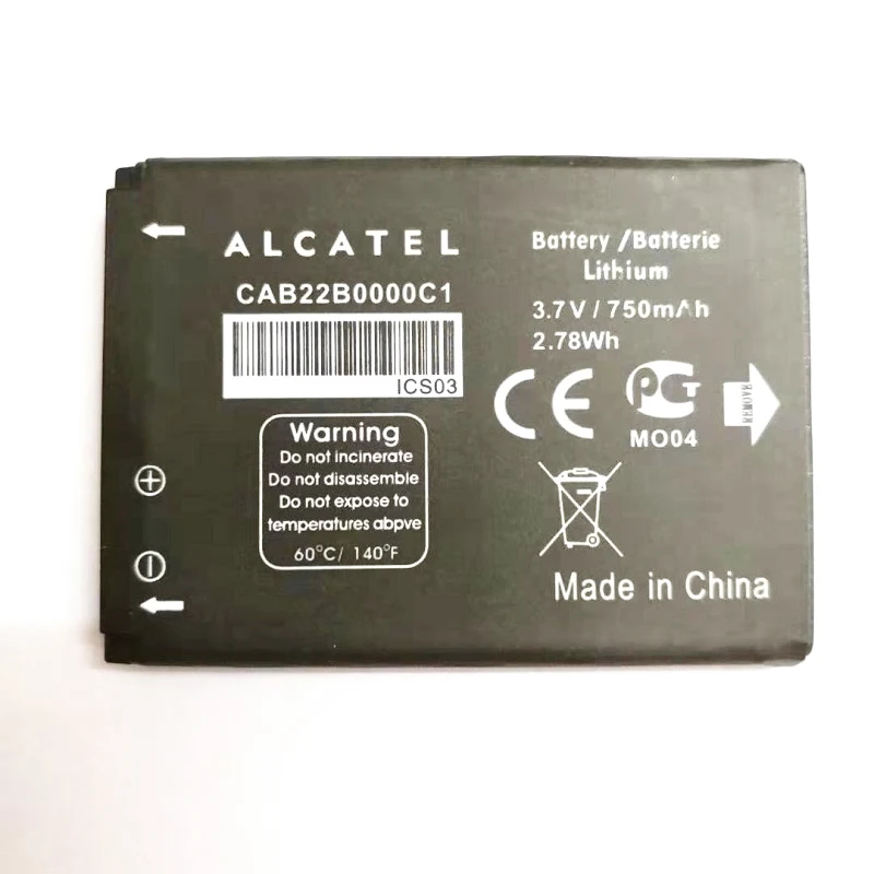 Nuevo CAB22B0000C1 CAB22D0000C1 CAB3010010C1 batería para ALCATEL One Touch 2012D 2010D 2010X 2012D 2051D CA356 665 OT-2010 OT-665