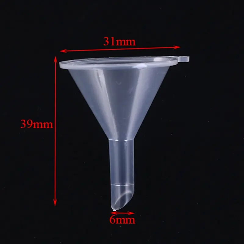 12pcs/set Small Funnel Clear Mini Funnels Packaging Travel Tools For Empty Bottle Filling Perfumes Essential Oils Aromatherapy