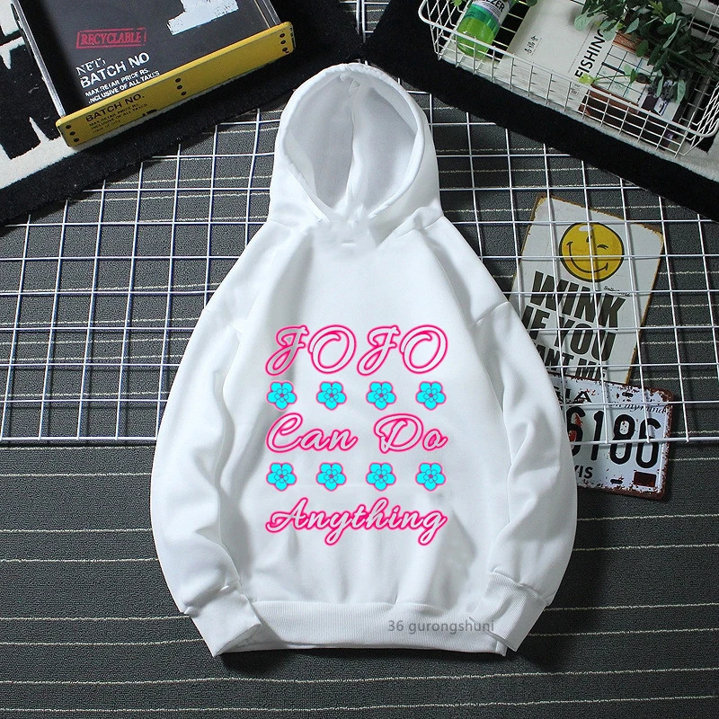 novelty design girls hoodies jojo siwa graphic print baby spring autumn sweatshirt Harajuku girls birthday costume hoodies tops