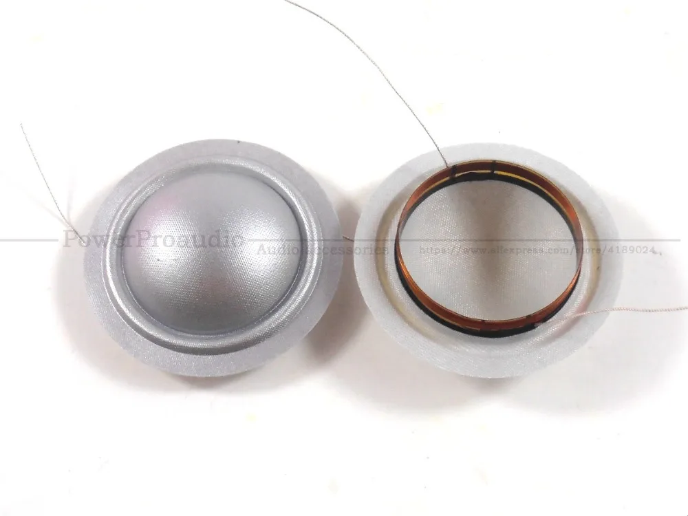 20pcs /lot 25.4mm 1inch 1'' Silver color Silk Replacement Diaphragm Horn 4Ohm or 8 Ohm (Lead wire Both size )