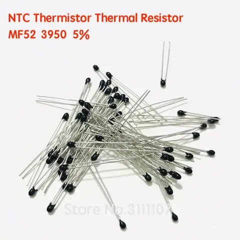 20 ชิ้น/ล็อต MF52AT MF52 MF52B 3950 NTC 5% Thermistor ตัวต้านทานความร้อน 1K 2K 3K 4.7K 5K 10K 20K 47K 50K 100K 102-104 ความต้านทาน