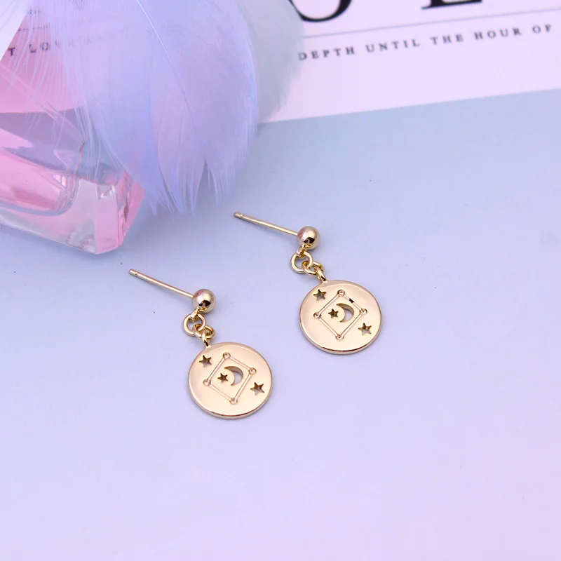 FS Fashion Women's Jewelry Set 12 Constellation Libra Earrings Pendant High Quality Jewelry Best Friends Gift