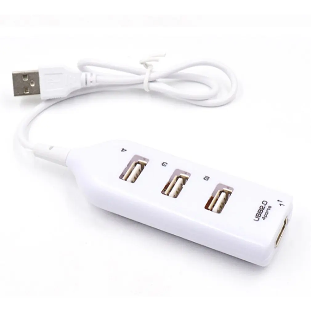 4-USB Port Power Transmission High Speed HUB Splitter For U Disk Card Reader Personal Computer Laptop Data Transmission