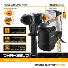 1500W Rotary Hammer with 6 Accessories #2