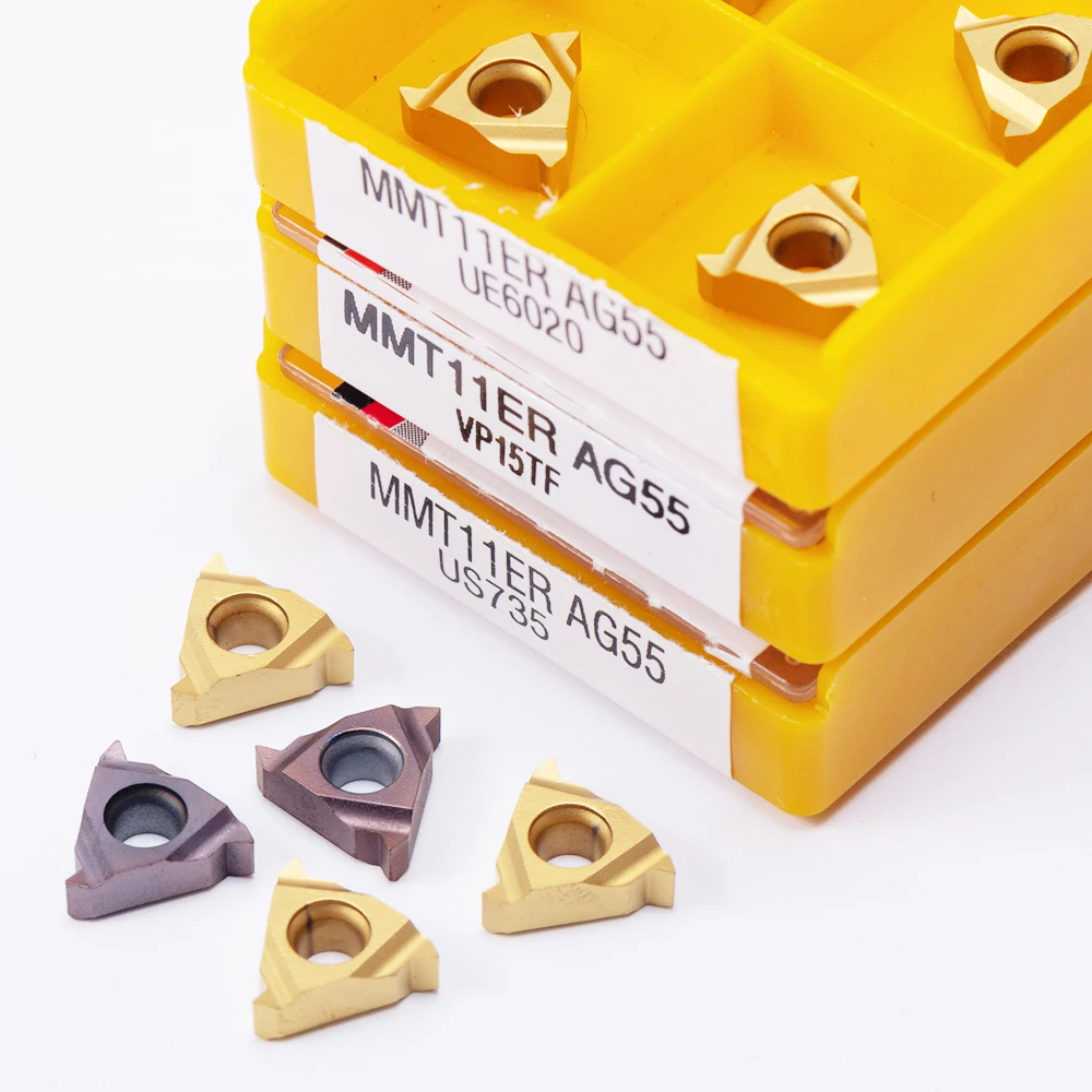 MMT16ER AG55 UE6020 US735 VP15TF سبائك الصلب تحول أداة قطع أداة قاطعة المطحنة CNC أداة 16ERAG5 5 قطّاعة سن اللولب 10 قطعة
