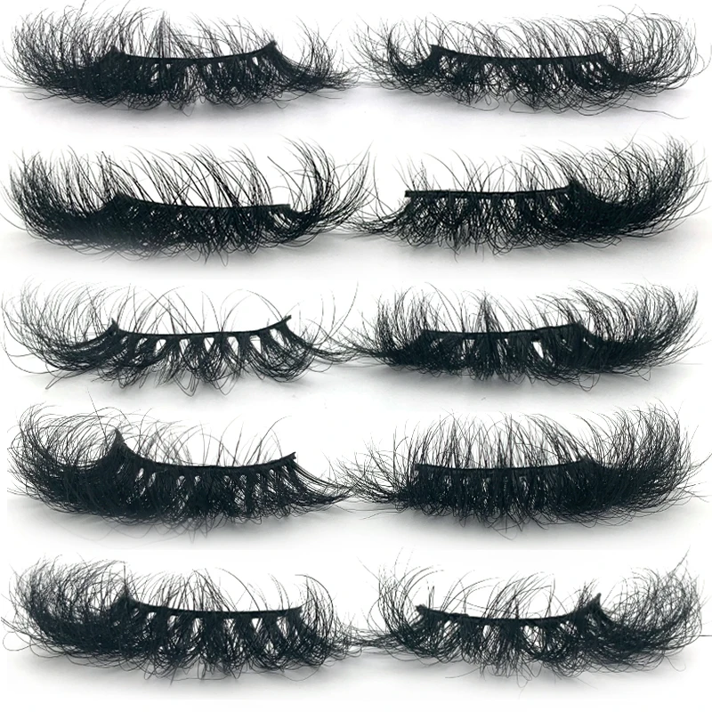 Mikiwi SF 25mm Fluffy Mink Lashes no case Make Up Eye Lashes Dramatic Thick Long Curly Eyelashes wholesale