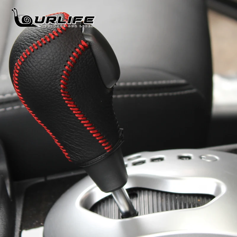 Gear Covers for Renault Koleos Samsung QM6 2009 to 2016 Gear Shift Collars Car-styling Genuine Leather Gear Shift Knob Cover