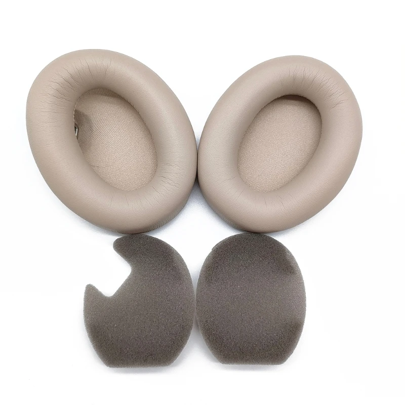 Almohadillas de esponja para los oídos, almohadillas de cuero para Sony WH-1000XM4, auriculares inalámbricos, orejeras portátiles, cubierta de espuma viscoelástica