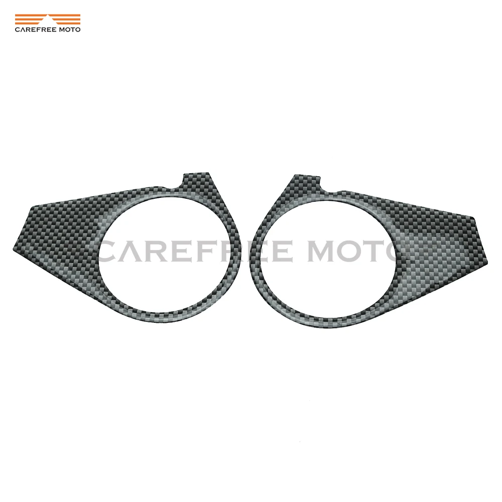 1 Pcs Carbon Fiber Pattern Top Triple Clamp Yoke Motorcycle Sticker case for KAWASAKI ZX-10R ZX 10R 2006 2007