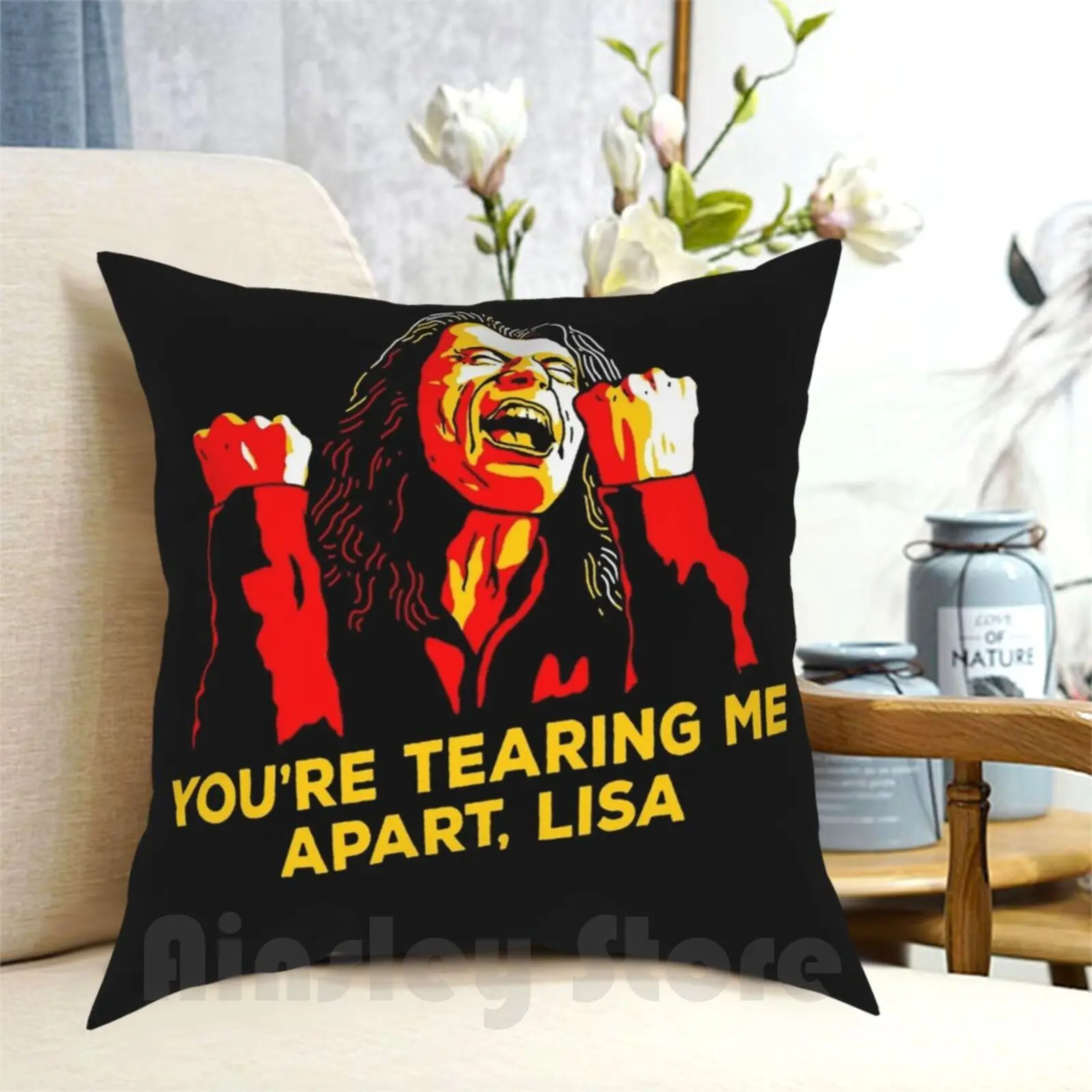 The Movie Pillow Case Printed Home Soft DIY Pillow cover The The Movie Wiseau Oh Hi Mark Your Tearing Me Apart List Youre