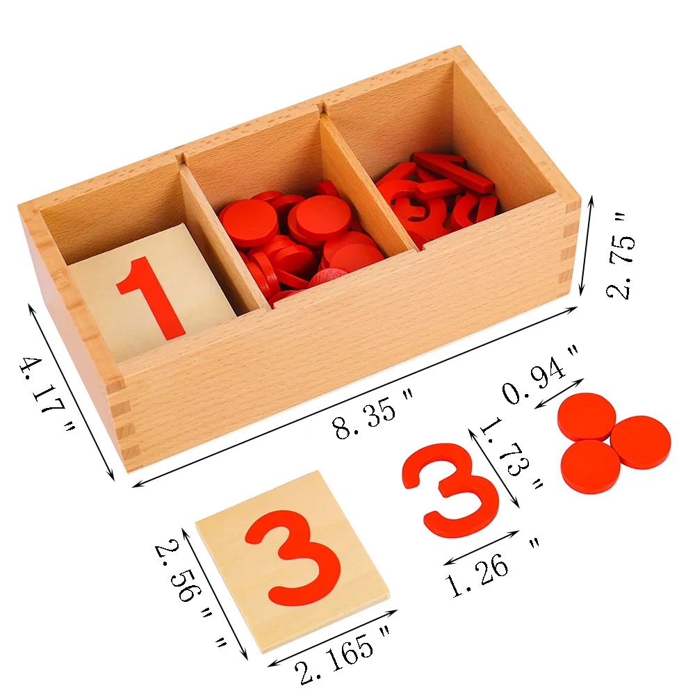 Montessori Cards & Counters Mathematics Teaching Materials