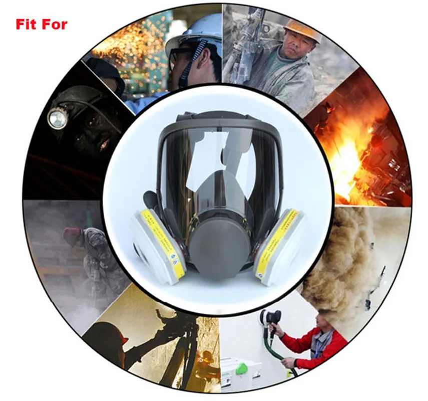 9 in 1 spraying 6800 gas masks  same spraying safety gas masks full face masks gas masks