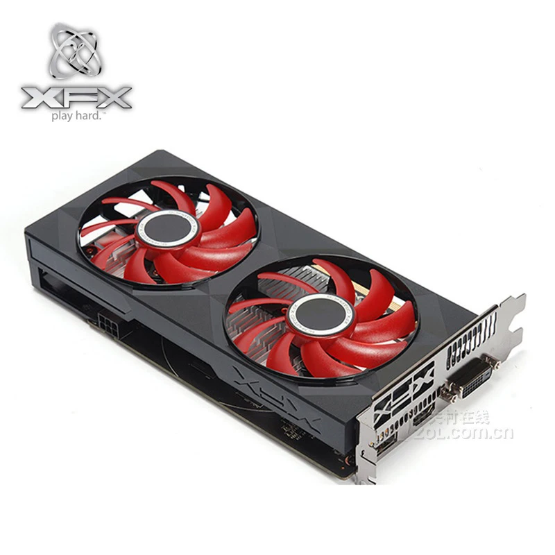 Imagem -03 - Xfx-placa de Vídeo para Amd rx 560 4gb 128bit Gddr5 rx 500 rx 560d Rx560 4g Hdmi Dvi 7000mhz Usado