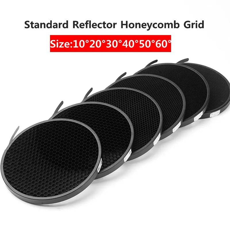 Standard Reflector Aluminum Honeycomb Grid 6.7'' 17cm 2/3/4/5/6/7mm for Bowens Standard Reflector Grid Photography Studio