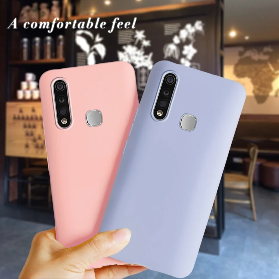 For Vivo Y19 Phone Case Shockproof Matte Silicone Back Cover For Vivo Y19 Y 19 1915 Coque Candy Colored TPU Soft Funda Cases