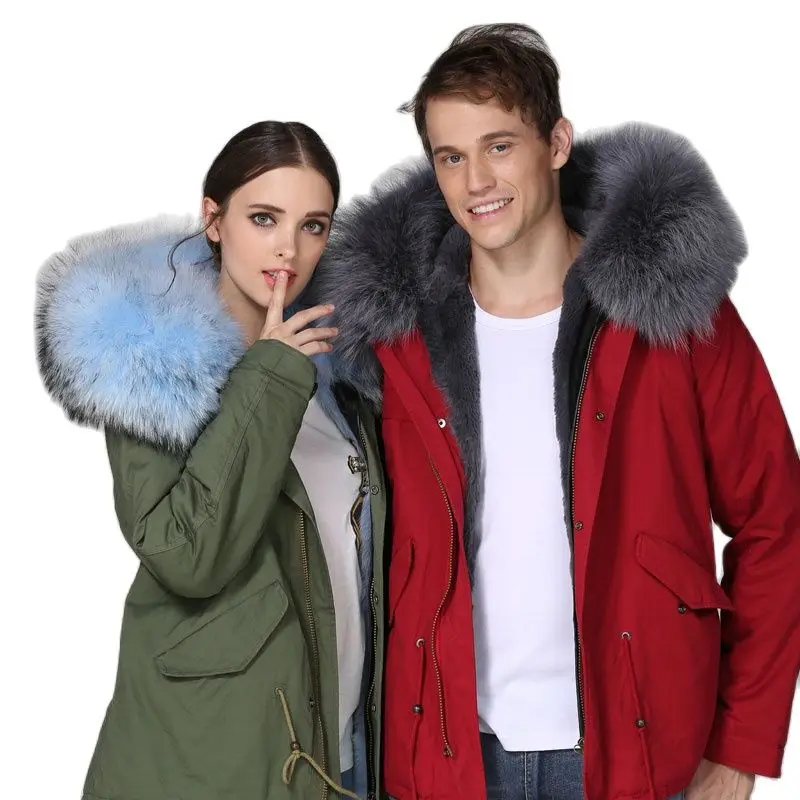 Skyblue And Grey Casual Couple Hoilday Thickness Fur Lined MR OR MRS Winer New Collection