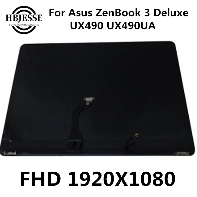 

90NB0EI1-R20020 For Asus ZenBook 3V Deluxe UX490 UX490UA UX490UAR Panel Glass Monitor LCD Display complete assembly Back cover