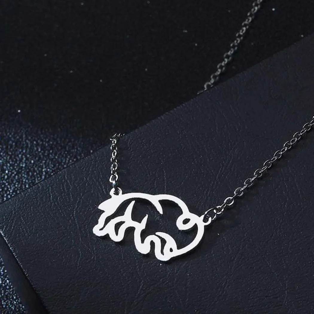 

CHENGXUN Piercing Angry Cow Bull Pendant Necklace for Women Girls Bison Buffalo Animal Charm Neck Chain Jewelry For Girl Kids