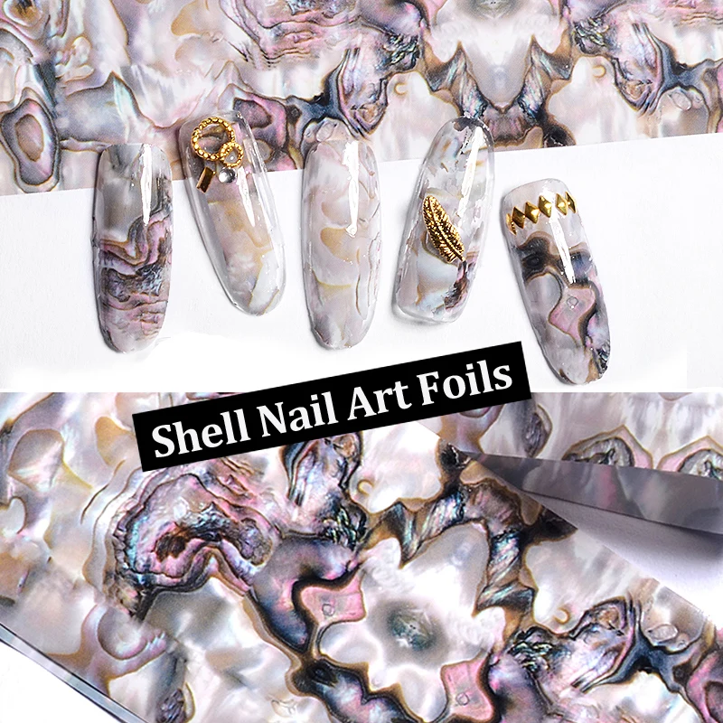 Farbverlauf Sternenhimmel Muster Nagel-Transferfolie Aufkleber 4cmx100cm Wraps Abziehbilder für Nagelkunst – Detail 3
