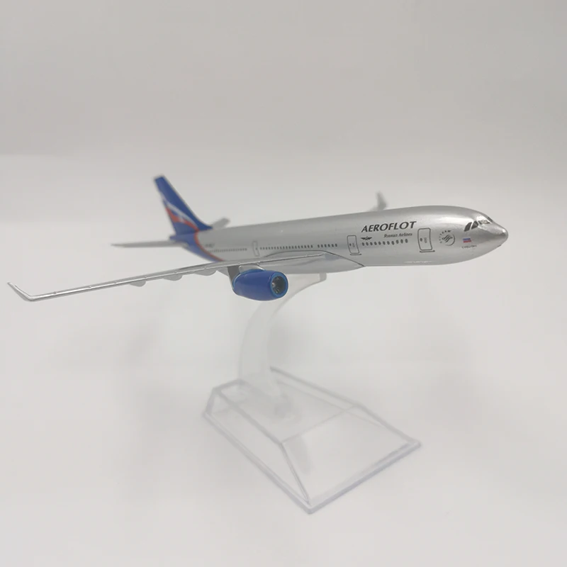 JASON TUTU 16cm Aeroflot Airbus A330 Airplane Model Plane Model Aircraft Diecast Metal 1/400 Scale Planes Russian Airlines A330