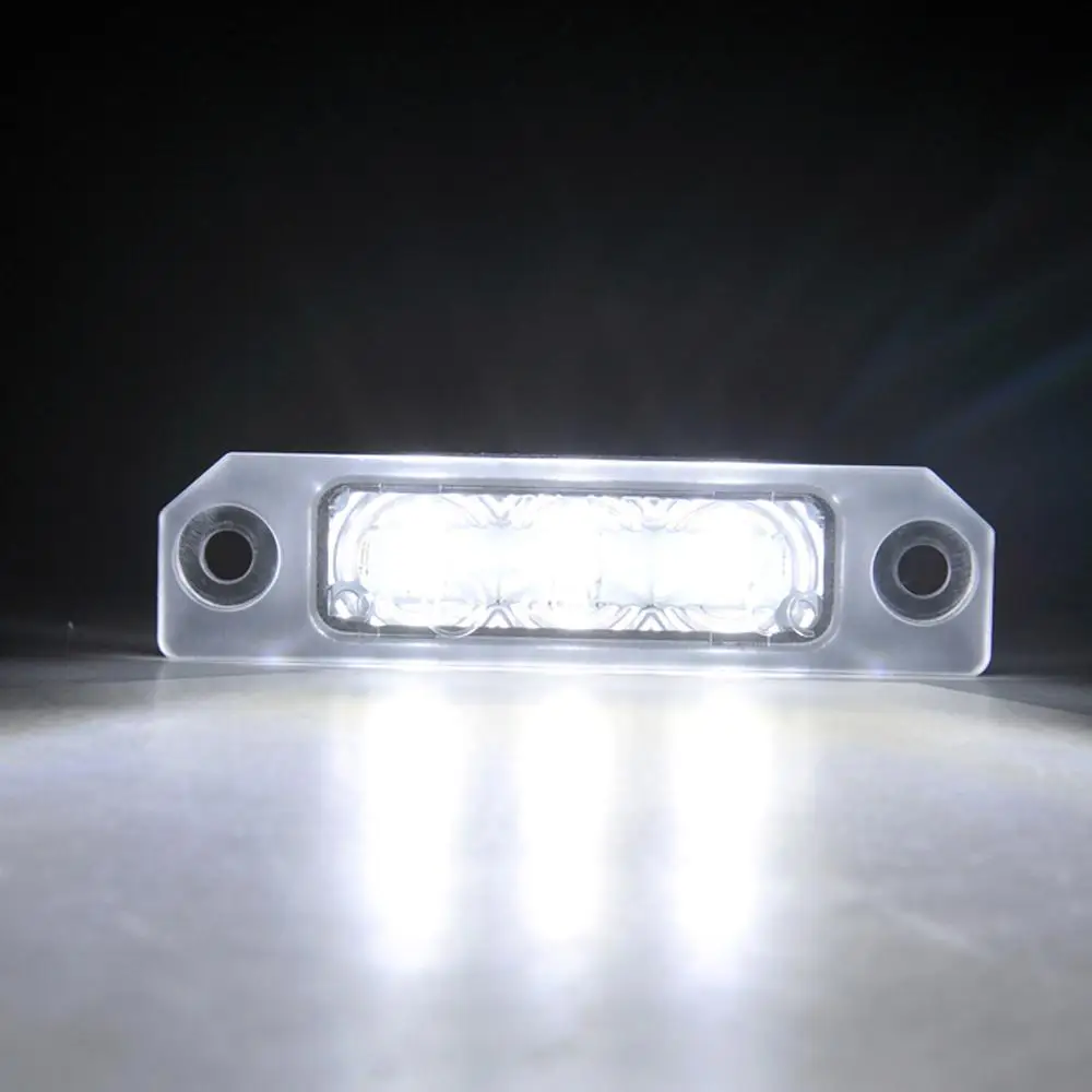 For Ford Mustang Flex Focus Fusion Taurus Car Rear White LED  License Plate Light Number Plate Lamp