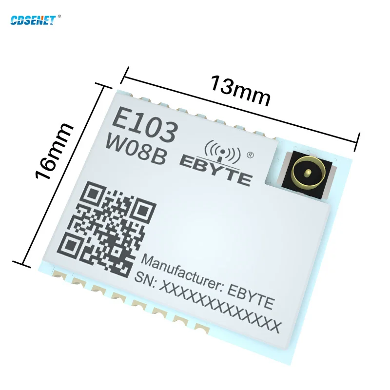 2.4GHz Wi-Fi Serial Port Module Dual ARM Core 12dBm 802.11b WPA TCP HTTP Client MQTT CDSENET PCB Antenna Interface  E103-W08B