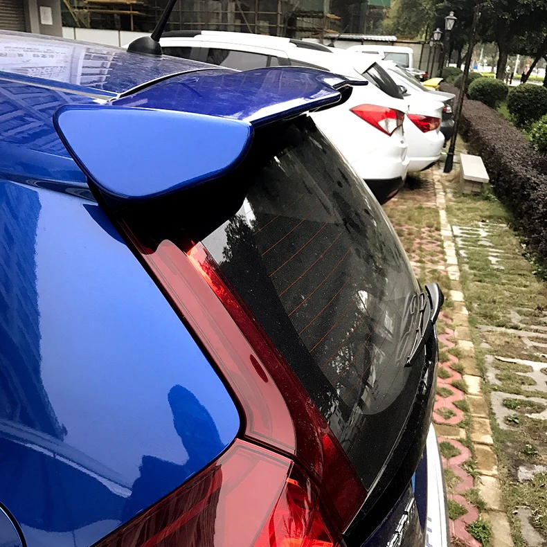 For Honda Fit / Jazz 2014 2015 2016 2017 Car Decoration Rear Spoiler High Quality ABS Material Unpainted Roof Tail