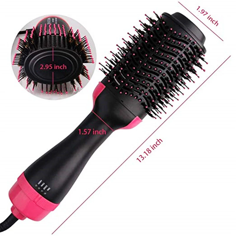 1000W One Step Hair Dryer and Volumizer Rotating Hot Air Brush Professional Blow Dryer Comb Brush Electric Hair Dryers