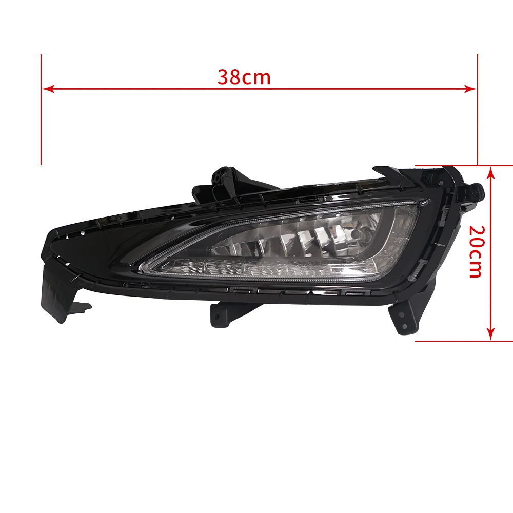 Feux de jour LED pour Hyundai Tucson, phare de voiture, kit de carrosserie, feux de brouillard DRL, 2015, 2016, 2017, 2018, 12V