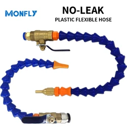 Monfly-refrigerante de agua y aceite Flexible, manguera de plástico de rosca macho de 1/4 pulgadas para herramientas de fresado de torno, enrutador de madera, máquina CNC