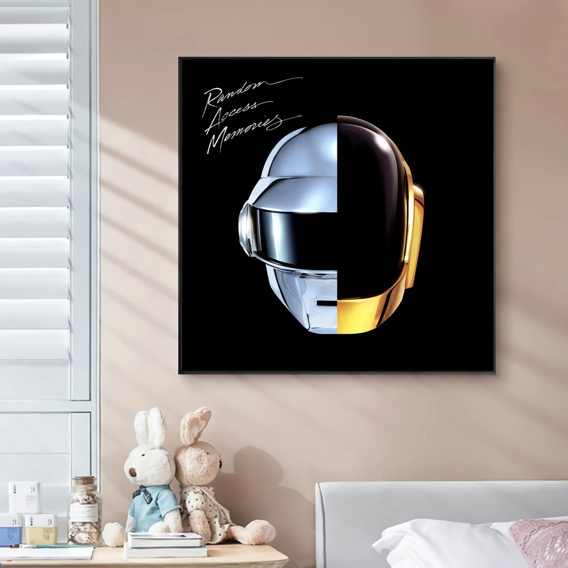 Daft Punk Random Access Memorie Music Album Cover Canvas Poster Rap Star Pop Rock Singer Wall Painting Art Decoration (No Frame)