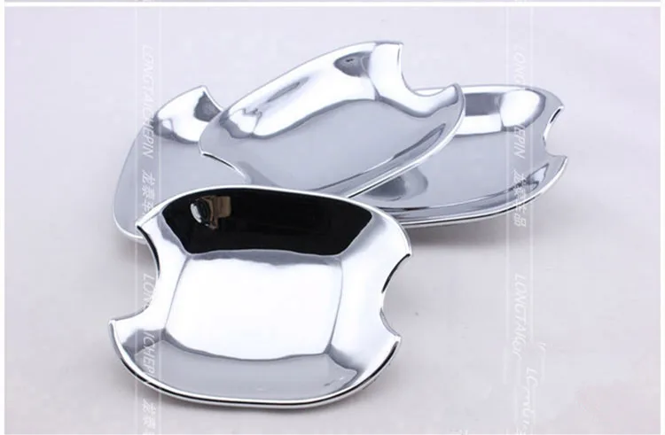 New Chrome Car Door Handle Cup Bowl Cover Trim  For Toyota Highlander 2008-2013 Camry 2007 2008 2009 2010 2011