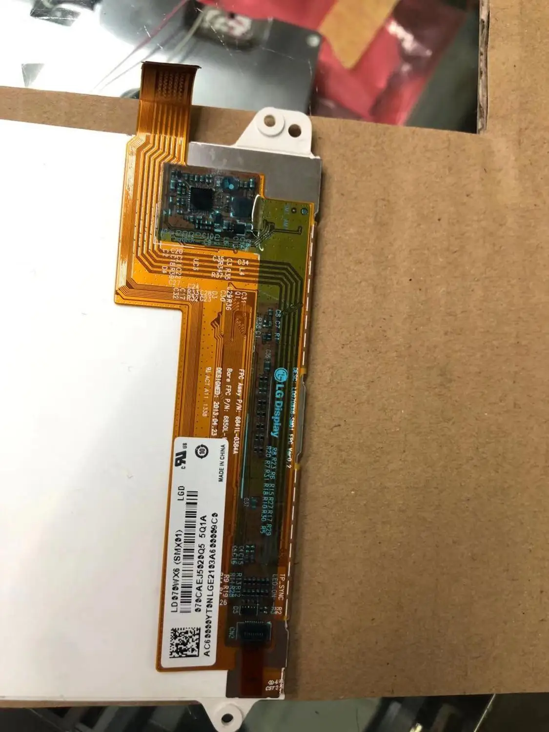 Tela lcd de alta definição com display interno de 7 polegadas 1280*800