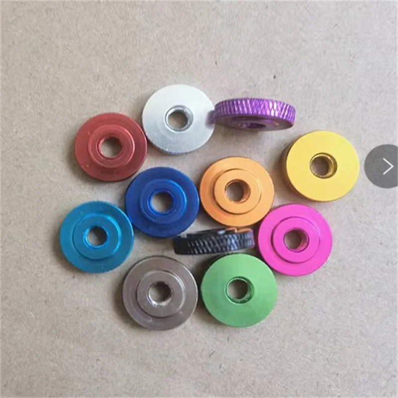 5-10pcs/lot M3 M4 m5 m6 m8 Anodized Aluminum Knurled small Step Hand Thumb Nut for FPV RC Models