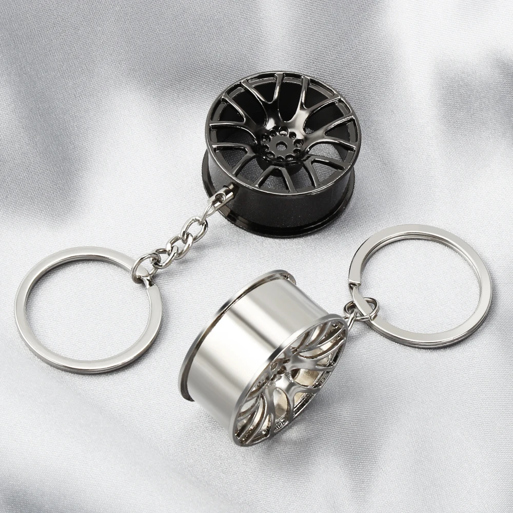 Car keychain Wheel Rim Key Chain for LADA Granta Vesta Priora Niva Samara Signet Kalina X-Ray Safarl largus