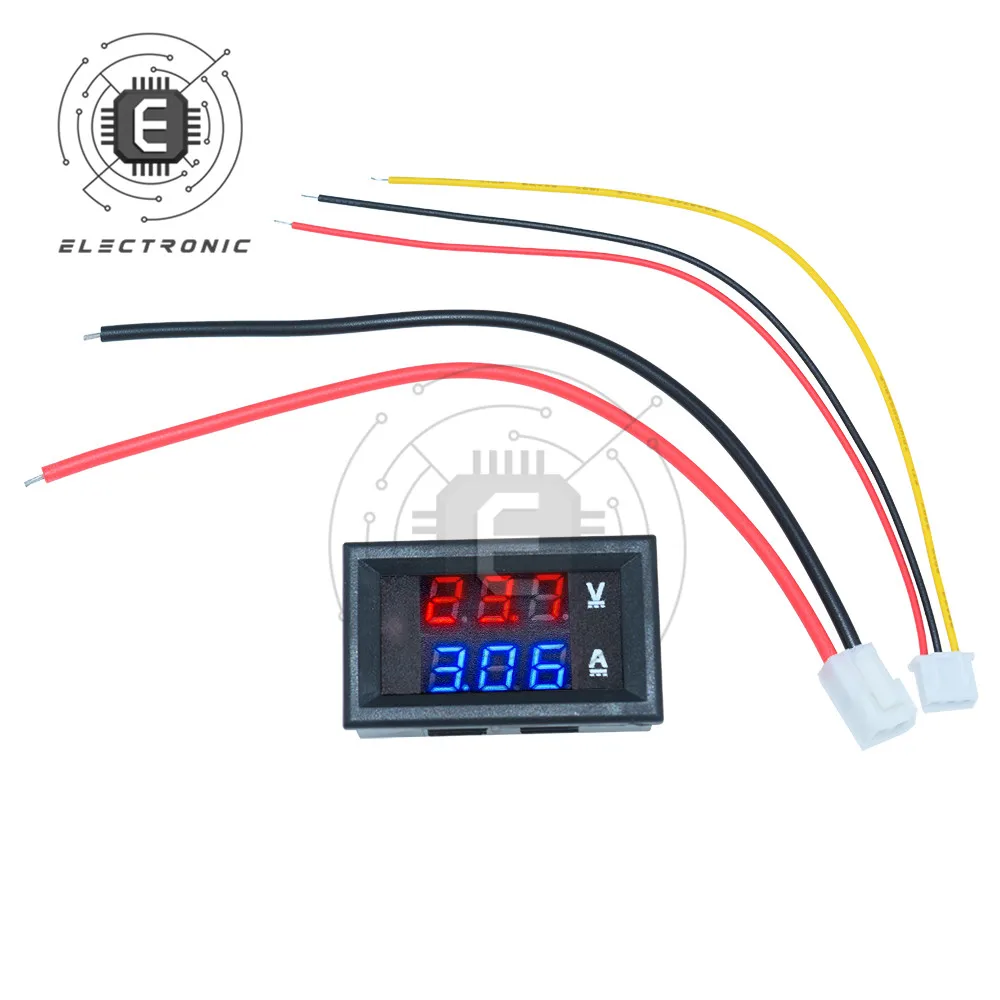 Mini Digital Voltmeter Ammeter DC0-100V 10A 50A 100A Voltage Current Meter Tester Volt Regulator 0.56\