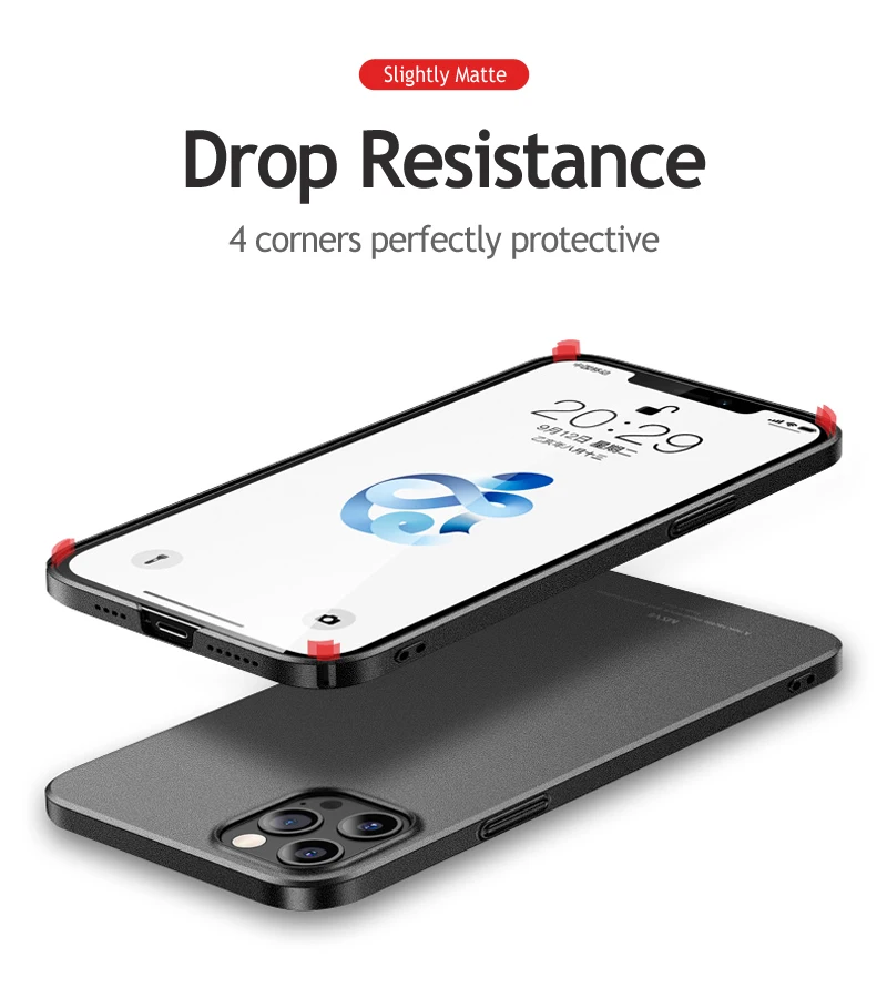 For APPLE iPhone 18 17 16 17e 16e 15 14 13 Mini Pro Max Air Plus Hard PC Shockproof Cases Lightweight Ultra Slim Matte Covers