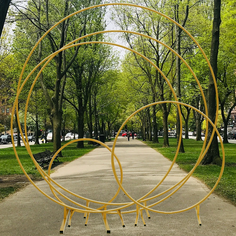

Wedding Decoration Metal Circle Wedding Arch Backdrop Balloon Circle Frame Arch for Photo Zone Baby Shower Decoration