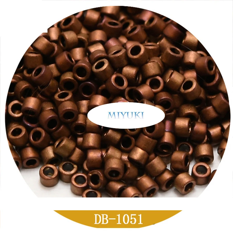 Miyuki Japanese Imported 1.6mm Delica Beads 22-Color Metal Matte Frosted Series 5G Ornament