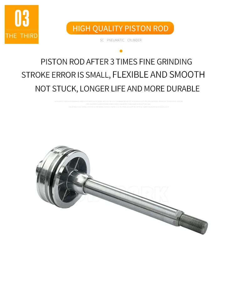 Sc80/125/125/mm Bohrung Standard zylinder doppelt wirkender Luft pneumatik zylinder kolben 150/75/175/200/250/300//mm Hub – Detail 11