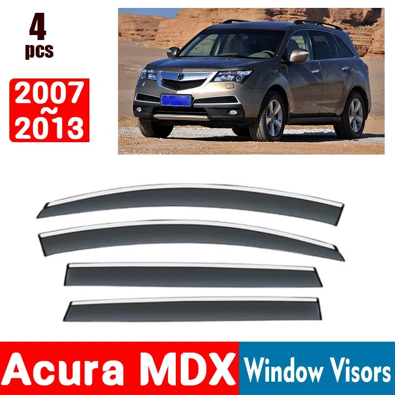 

FOR Acura MDX 2007-2013 Window Visors Rain Guard Windows Rain Cover Deflector Awning Shield Vent Guard Shade Cover Trim