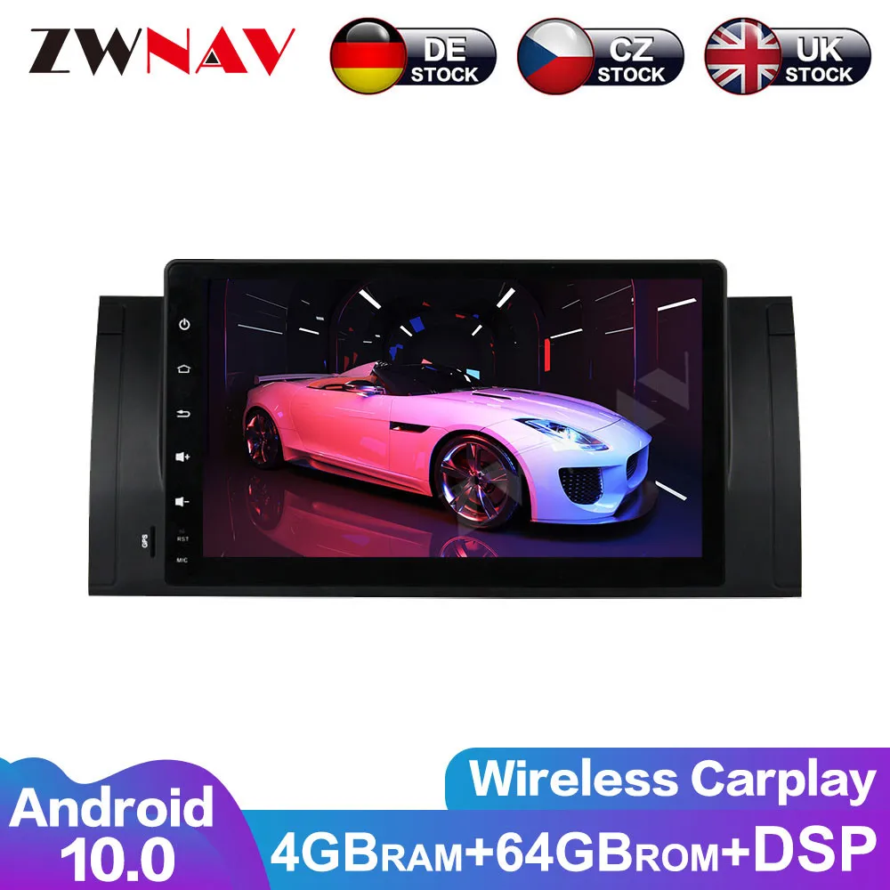 Carplay Android 10.0 Screen Car Multimedia DVD Player For BMW E39 1995-2003 GPS Navigation Car Auto Radio Audio Stereo Head Unit