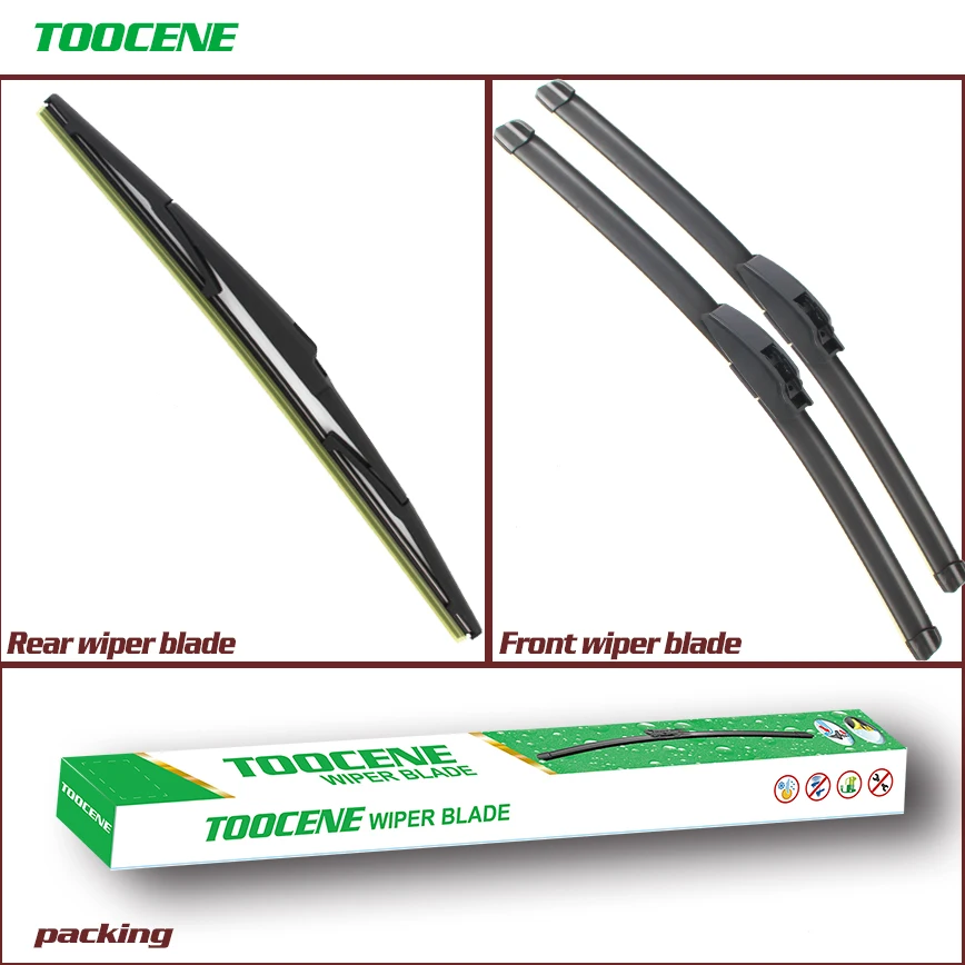 

TooceneFront And Rear Wiper Blades For Daihatsu Sirion 2004-2016 Car Windshield Windscreen Wiper Rubber Accessories 20+16+14