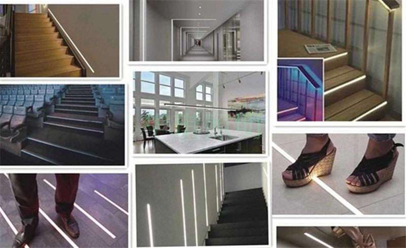 1-30 PCS LED Rigid Strip DC12V 50CM 20 inch SMD5730 36LEDs U/V-Shaped Flat LED Aluminum Channel Rigid Strip for Indoor Lighting