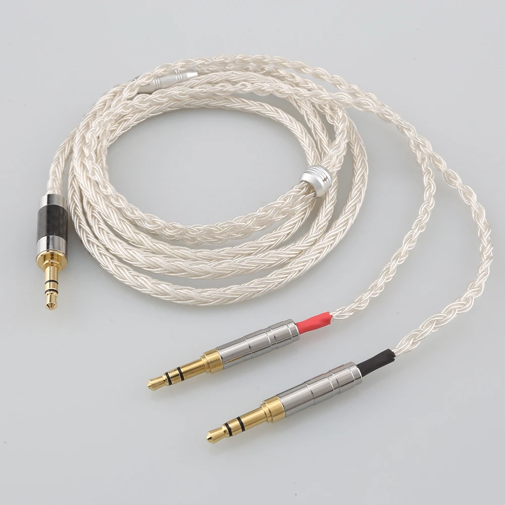 2.5/3.5/4.4mm XLR zrównoważony 16 rdzeniowy posrebrzany kabel do słuchawek dla Hifiman Sundara Ananda HE1000se HE6se he400i he400se Arya