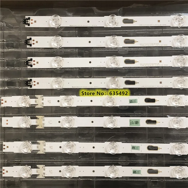 5 مجموعة = 40 قطعة LED قطاع V6DU-430DCA-R2 V6DU-430DCB-R2 BN96-41221A 41220A UE43KU6099 UE43KU7000 UN43KU6000 UN43KU6270 CY-GK043HGAV2