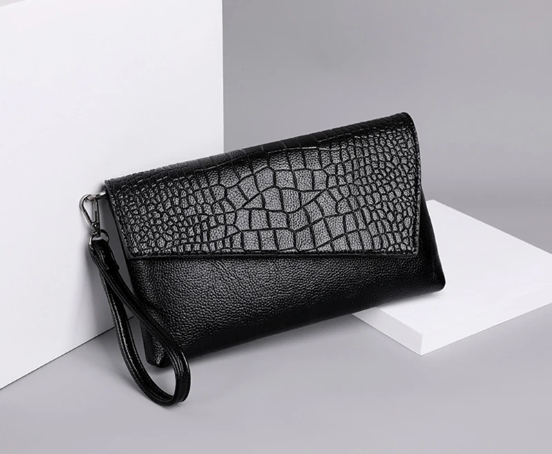 Frauen Flap Messenger Taschen Krokodil muster Design Schulter Taschen PU Leder Dame Mode Handtaschen Vintage Umhängetasche – Detail 13