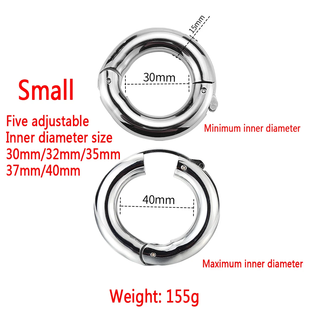 Stainless Steel Penis Ring Sexy Toys Adjustable Cock Rings For Men Sex toys Metal Penis Bondage Lock Sex Tools For Men Sex Shop